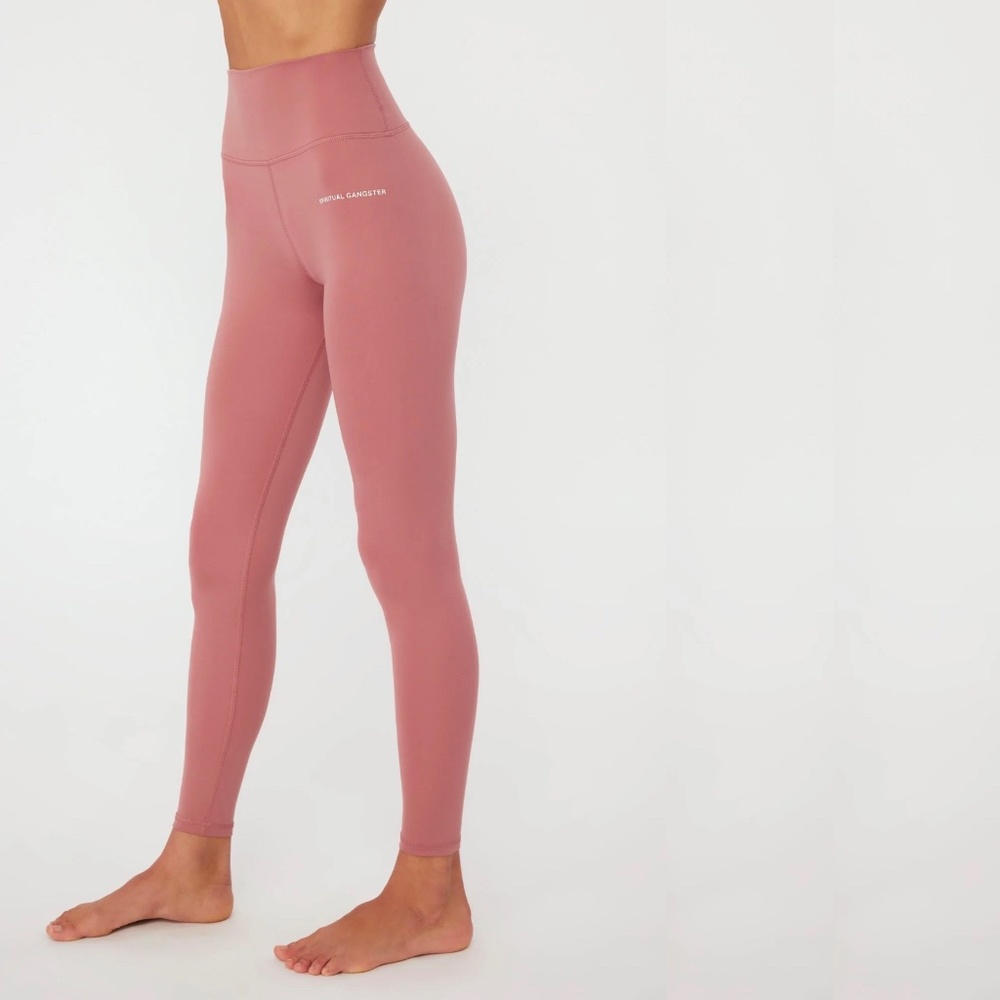 NWT Spiritual Gangster Studio Intent Eco Jersey Legging, Size M, in Cappuccino